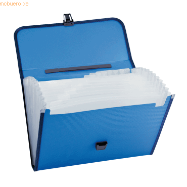 4003969938168 - Fächermappe 370003050 A4 mit 12 Fächern 12-teilig blanko Kunststoff blau 4003969938168 Soennecken 4003969938168 - Fächermappe 370003050 A4 mit 12 Fächern 12-teilig blanko Kunststoff blau 4003969938168 Soennecken