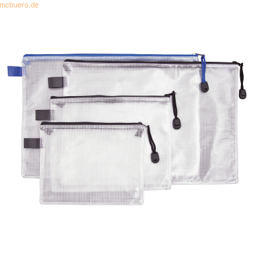 4003969940772 - Reißverschlusstasche PVC transparent 003mm A5 blau transparent 4003969940772 - Reißverschlusstasche PVC transparent 003mm A5 blau transparent