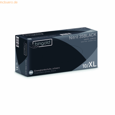 4004034635067 - Einweghandschuhe 35Black 635104 Lebensmittelecht schwarz Größe 10 XL Nitril 4004034635067 100 Stück 4004034635067 - Einweghandschuhe 35Black 635104 Lebensmittelecht schwarz Größe 10 XL Nitril 4004034635067 100 Stück