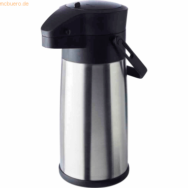 4004133109155 - Pump-Isolierkanne Budget silber (silberfarben) B135cm H325cm Ø135cm Edelstahl Kunststoff Kannen Dreh-Pumpknopf für bis zu 17 Tassen Kaffee doppelwandige Isolierung 4004133109155 - Pump-Isolierkanne Budget silber (silberfarben) B135cm H325cm Ø135cm Edelstahl Kunststoff Kannen Dreh-Pumpknopf für bis zu 17 Tassen Kaffee doppelwandige Isolierung