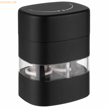 4004133405431 - Gewürzmühle 2 in 1 Salz u Pfeffermühle schwarz (schwarz transparent) B5cm H8cm T6cm Küchenmühlen Höhe ca 8 cm 4004133405431 - Gewürzmühle 2 in 1 Salz u Pfeffermühle schwarz (schwarz transparent) B5cm H8cm T6cm Küchenmühlen Höhe ca 8 cm