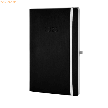 4004182088340 - Buchkalender 50926 Black Edition schwarz 1 Woche 2 Seiten (A5) 2026 4004182088340 Chronoplan 4004182088340 - Buchkalender 50926 Black Edition schwarz 1 Woche 2 Seiten (A5) 2026 4004182088340 Chronoplan