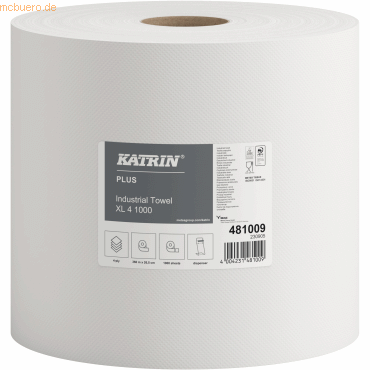 4004231481009 - Katrin Wischtuch Plus XL 4 481009 265mmx360m weiß 1000Blatt 4004231481009 1000 Blatt 4004231481009 - Katrin Wischtuch Plus XL 4 481009 265mmx360m weiß 1000Blatt 4004231481009 1000 Blatt