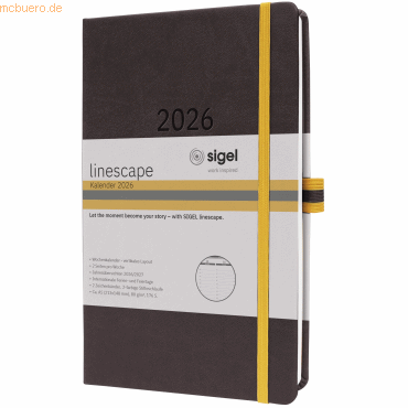 4004360768071 - Wochenkalender Linescape ca A5 DE Hardcover dunkelgrau 2026 4004360768071 - Wochenkalender Linescape ca A5 DE Hardcover dunkelgrau 2026