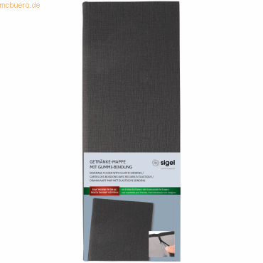 4004360768736 - Getränke-Mappe Gummi-Bindung 1 2 A4 Langformat Kunststoff anthra 4004360768736 - Getränke-Mappe Gummi-Bindung 1 2 A4 Langformat Kunststoff anthra