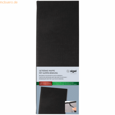 4004360768767 - Getränke-Mappe Gummi-Bindung 1 2 A4 Langformat Kunststoff schwar 4004360768767 - Getränke-Mappe Gummi-Bindung 1 2 A4 Langformat Kunststoff schwar