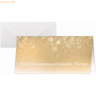 4004360769245 - Weihnachtskarte DL 250g 25+25 Stück Golden Christmas Night 4004360769245 - Weihnachtskarte DL 250g 25+25 Stück Golden Christmas Night