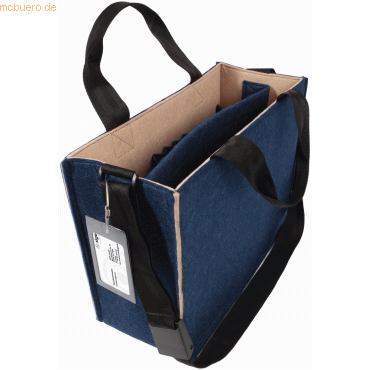 4004360769320 - Desk Sharing Bag Bicolor M recycelter PET Filz 360x280x150mm bla 4004360769320 - Desk Sharing Bag Bicolor M recycelter PET Filz 360x280x150mm bla