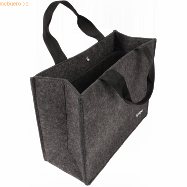 4004360769405 - Desk Sharing Bag Basic M recycelter PET Filz 360x280x150mm dunke 4004360769405 - Desk Sharing Bag Basic M recycelter PET Filz 360x280x150mm dunke