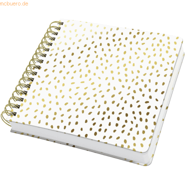 4004360769511 - 2 x Spiral-Notizbuch Jolie blanko 234x215x33mm Golden Rain 240 S 4004360769511 - 2 x Spiral-Notizbuch Jolie blanko 234x215x33mm Golden Rain 240 S