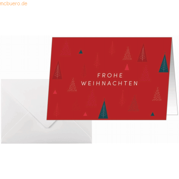 4004360769696 - Weihnachtskarte A6 250g 25+25 Stück Ruby Pines 4004360769696 - Weihnachtskarte A6 250g 25+25 Stück Ruby Pines