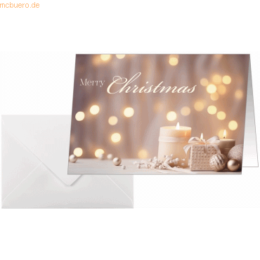4004360769733 - Weihnachtskarte A6 250g 25+25 Stück Golden Glow 4004360769733 - Weihnachtskarte A6 250g 25+25 Stück Golden Glow