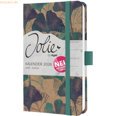 4004360769993 - Wochenkalender Jolie ca A6 Hardcover Moonlight Ginkgo 2026 4004360769993 - Wochenkalender Jolie ca A6 Hardcover Moonlight Ginkgo 2026