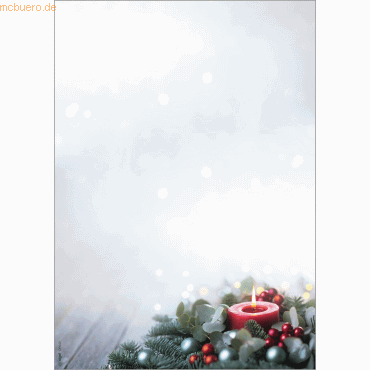4004360770081 - Weihnachtspapier A4 90g 100 Blatt Candlelight Cheer 4004360770081 - Weihnachtspapier A4 90g 100 Blatt Candlelight Cheer