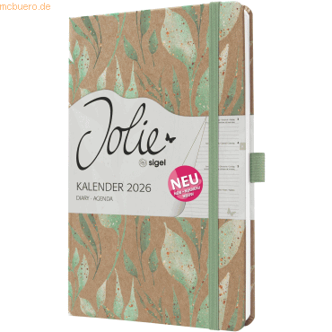 4004360770210 - Wochenkalender Jolie ca A5 Hardcover Sparkle Leaves 2026 4004360770210 - Wochenkalender Jolie ca A5 Hardcover Sparkle Leaves 2026