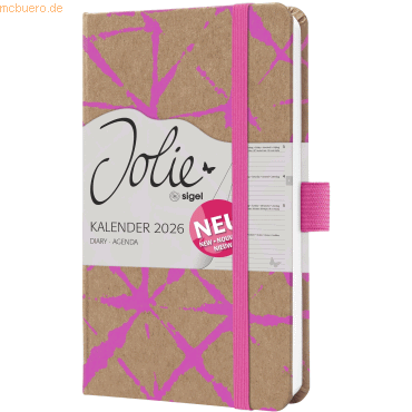 4004360770326 - Wochenkalender Jolie ca A6 Hardcover Raspberry Batik 2026 4004360770326 - Wochenkalender Jolie ca A6 Hardcover Raspberry Batik 2026