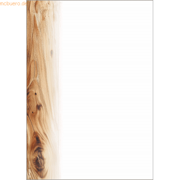 4004360770777 - SIGEL Motivpapier weiß braun DIN A5 90 g m² 100 Blatt