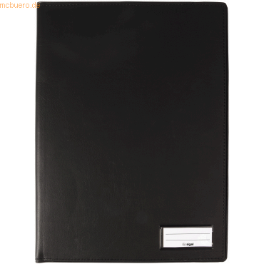 4004360771187 - Einband für Formularbücher EF410 A4 Stifteschlaufe Einstecktaschen ohne Inhalt PU schwarz