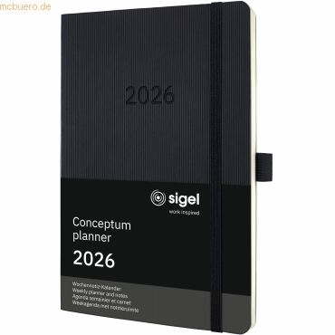 4004360772122 - Wochennotiz-Kalender Conceptum 2026 C2624 A5 192 Seiten 1 Jahr auf 2 Seiten links Woche rechts Notizseite PEFC®-Papier Kunststoff schwarz 4004360772122 - Wochennotiz-Kalender Conceptum 2026 C2624 A5 192 Seiten 1 Jahr auf 2 Seiten links Woche rechts Notizseite PEFC®-Papier Kunststoff schwarz