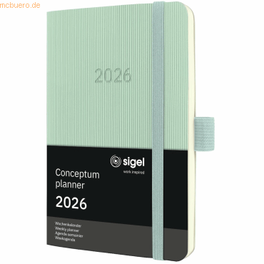 4004360772153 - Wochenkalender Conceptum ca A6 Softcover mint green 2026 4004360772153 - Wochenkalender Conceptum ca A6 Softcover mint green 2026