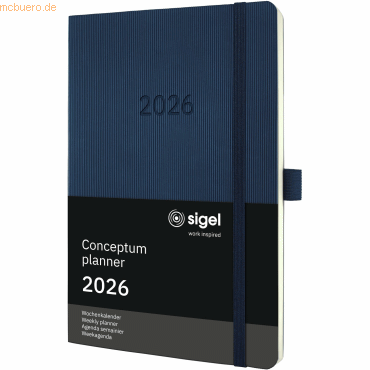 4004360772399 - Wochenkalender Conceptum ca A5 Softcover midnight blue 2026