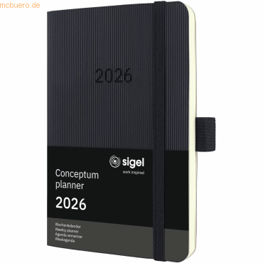 4004360772481 - Wochenkalender Conceptum ca A6 Softcover schwarz 2026 4004360772481 - Wochenkalender Conceptum ca A6 Softcover schwarz 2026