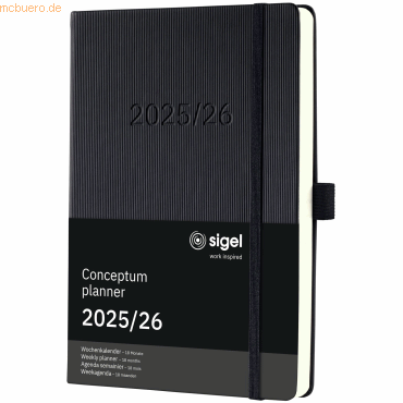 4004360772573 - Wochenkalender Conceptum ca A5 18 Monate Hardcover schwarz 2025 4004360772573 - Wochenkalender Conceptum ca A5 18 Monate Hardcover schwarz 2025