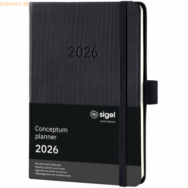 4004360772665 - Wochennotiz-Kalender Conceptum ca A6 Hardcover black schwarz 20 4004360772665 - Wochennotiz-Kalender Conceptum ca A6 Hardcover black schwarz 20