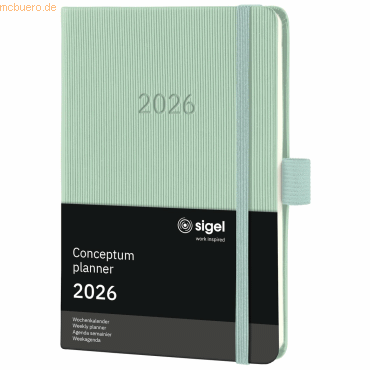 4004360772788 - Wochenkalender Conceptum ca A6 Hardcover mint green 2026 4004360772788 - Wochenkalender Conceptum ca A6 Hardcover mint green 2026