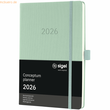 4004360772818 - Wochenkalender Conceptum ca A5 Hardcover mint green 2026 4004360772818 - Wochenkalender Conceptum ca A5 Hardcover mint green 2026