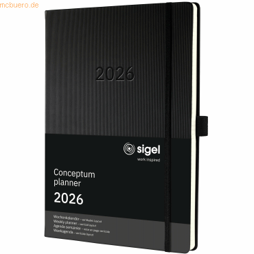 4004360773235 - Wochenkalender Conceptum A4+ vertikales Layout schwarz 2026 4004360773235 - Wochenkalender Conceptum A4+ vertikales Layout schwarz 2026