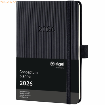 4004360773266 - Wochenkalender Conceptum ca A6 Hardcover schwarz 2026