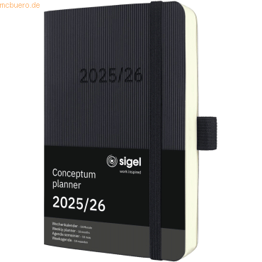 4004360773389 - Wochenkalender Conceptum ca A6 18 Monate Softcover schwarz 2025 4004360773389 - Wochenkalender Conceptum ca A6 18 Monate Softcover schwarz 2025