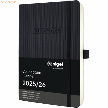 4004360773419 - Wochenkalender Conceptum ca A5 18 Monate Softcover schwarz 2025 4004360773419 - Wochenkalender Conceptum ca A5 18 Monate Softcover schwarz 2025
