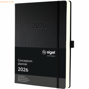 4004360773440 - Terminplaner Conceptum 2026 C2604 A4+ 480 Seiten 1 Jahr 1 Seite für je 1 Tag PEFC®-Papier Kunststoff schwarz 4004360773440 - Terminplaner Conceptum 2026 C2604 A4+ 480 Seiten 1 Jahr 1 Seite für je 1 Tag PEFC®-Papier Kunststoff schwarz