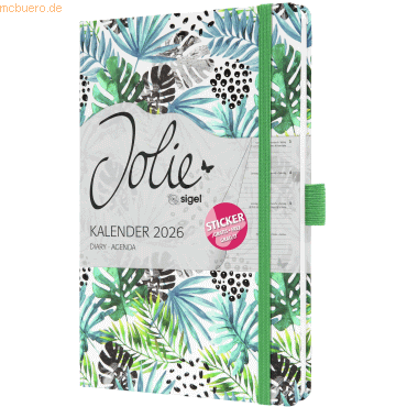 4004360774706 - Wochenkalender Jolie ca A5 Hardcover Green Jungle Fever 2026 4004360774706 - Wochenkalender Jolie ca A5 Hardcover Green Jungle Fever 2026