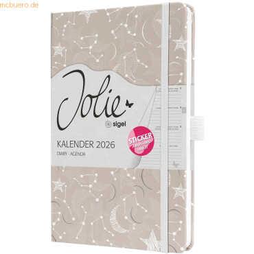 4004360774799 - Wochenkalender Jolie ca A5 Hardcover Cosmic Fantasy Beige 2026 4004360774799 - Wochenkalender Jolie ca A5 Hardcover Cosmic Fantasy Beige 2026