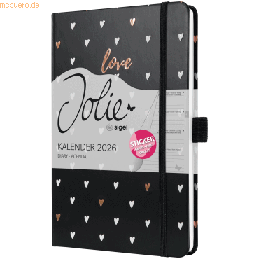 4004360774850 - Wochenkalender Jolie ca A5 Hardcover Dark Love 2026 4004360774850 - Wochenkalender Jolie ca A5 Hardcover Dark Love 2026