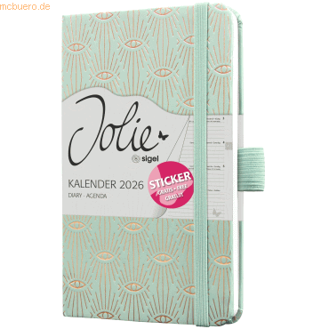 4004360775031 - Wochenkalender Jolie ca A6 Hardcover Mystic Aquamarin 2026 4004360775031 - Wochenkalender Jolie ca A6 Hardcover Mystic Aquamarin 2026