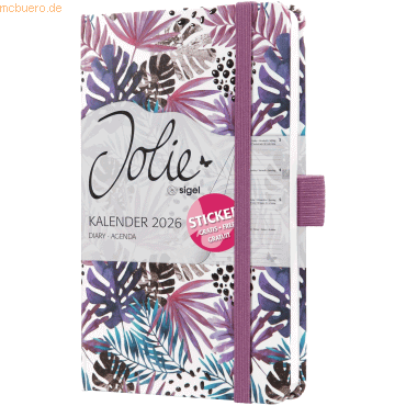 4004360775062 - Wochenkalender Jolie ca A6 Hardcover Violet Jungle Fever 2026 4004360775062 - Wochenkalender Jolie ca A6 Hardcover Violet Jungle Fever 2026