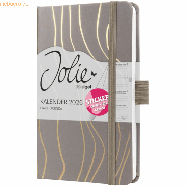 4004360775123 - Wochenkalender Jolie ca A6 Hardcover Mocca Meringue 2026 4004360775123 - Wochenkalender Jolie ca A6 Hardcover Mocca Meringue 2026