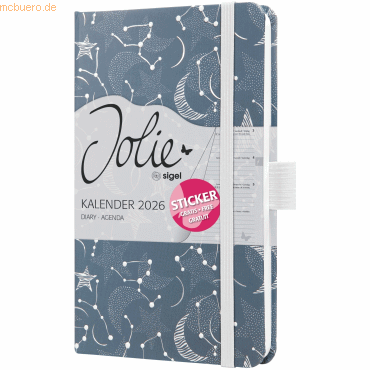 4004360775154 - Wochenkalender Jolie ca A6 Hardcover Cosmic Fantasy Blue 2026 4004360775154 - Wochenkalender Jolie ca A6 Hardcover Cosmic Fantasy Blue 2026