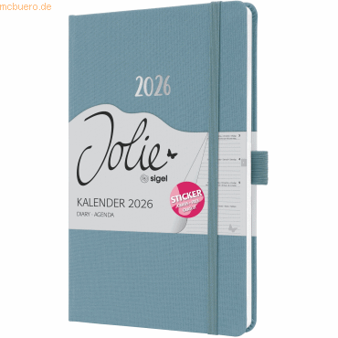 4004360775390 - Wochenkalender Jolie ca A5 Hardcover powder blue 2026