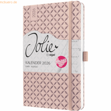4004360775604 - Wochenkalender Jolie ca A5 Hardcover pearl rose 2026 4004360775604 - Wochenkalender Jolie ca A5 Hardcover pearl rose 2026