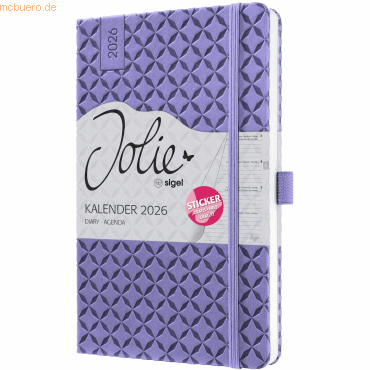 4004360775697 - Wochenkalender Jolie ca A5 Hardcover dark purple 2026