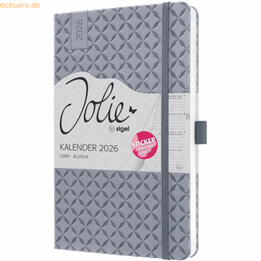 4004360775758 - Wochenkalender Jolie ca A5 Hardcover glacier grey 2026 4004360775758 - Wochenkalender Jolie ca A5 Hardcover glacier grey 2026