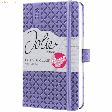 4004360776137 - Wochenkalender Jolie ca A6 Hardcover dark purple 2026 4004360776137 - Wochenkalender Jolie ca A6 Hardcover dark purple 2026
