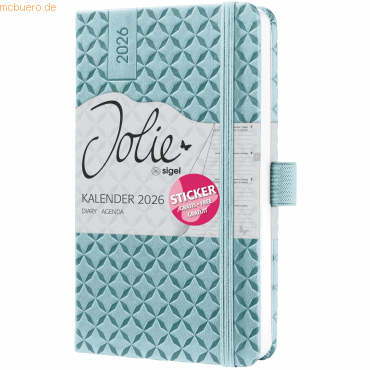4004360776281 - Wochenkalender Jolie ca A6 Hardcover sky blue 2026 4004360776281 - Wochenkalender Jolie ca A6 Hardcover sky blue 2026