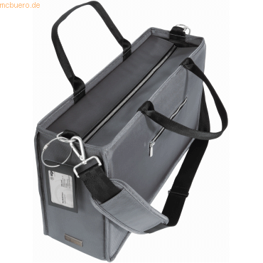 4004360776892 - Desk Sharing Bag Premium L - 100% recyceltes PET - dunkelgrau - 50 x 28 cm 4004360776892 Sigel
