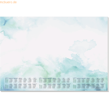 4004360777110 - SIGEL Schreibtischunterlage DESIGN blau grün Papier 595 x 410 cm 30 Blatt 4004360777110 - SIGEL Schreibtischunterlage DESIGN blau grün Papier 595 x 410 cm 30 Blatt